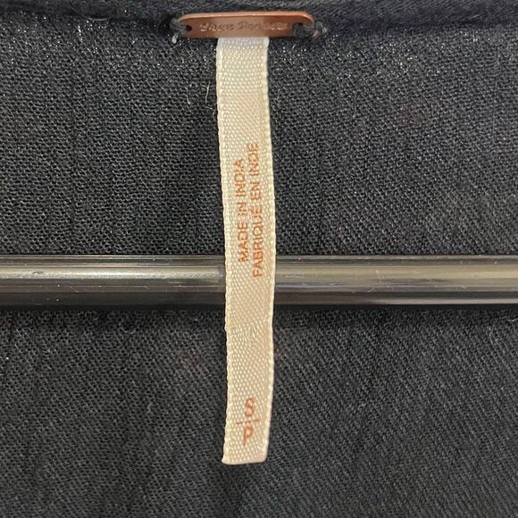 Free People Black Spell On You Embroidered Smock Ruffle Dress Women's Size Small - Picture 4 of 9